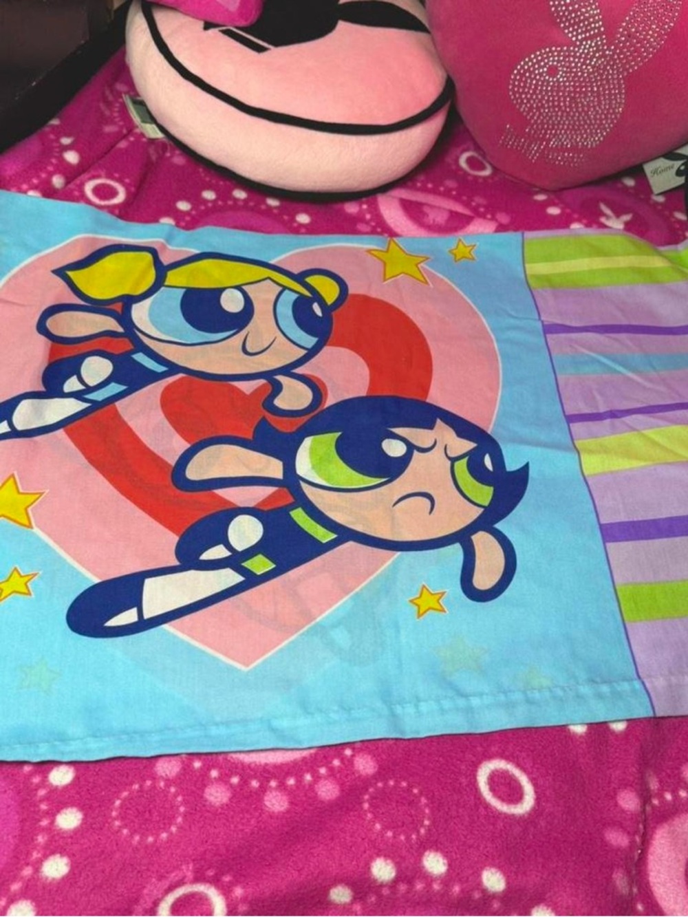 Vintage Powerpuff Girls Pillow Case